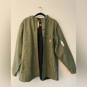 Carhartt light weight fleece lined jacket